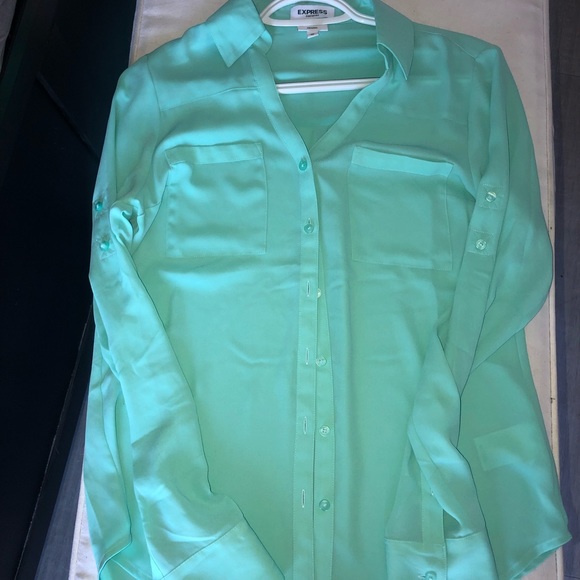 Express Portofino Original Fit Button up Blouse - Picture 2 of 2